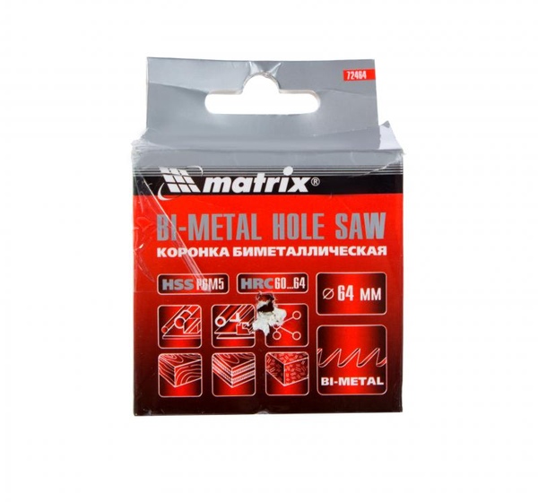 Коронка для металла Matrix Bi-Metall D64 мм